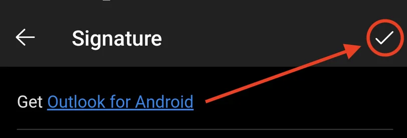 Enter the text and links you want to use as your signature